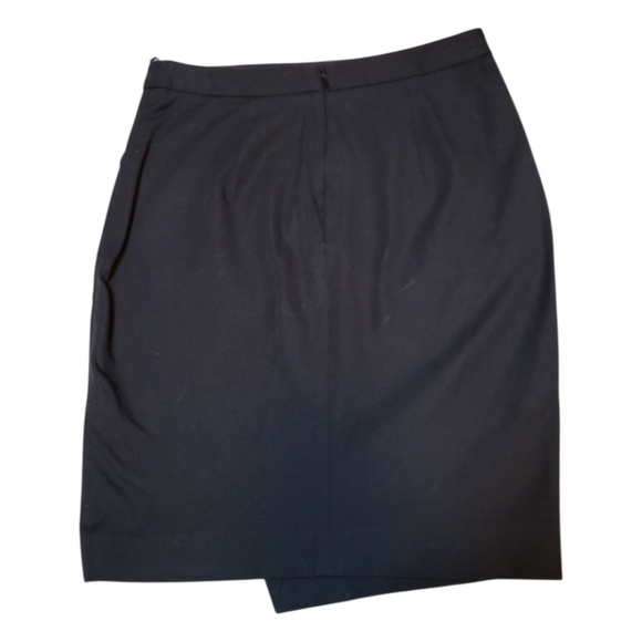 Banana Republic Women's Black Asymmetrical Skirt - Size 00P - Picture 2 of 6